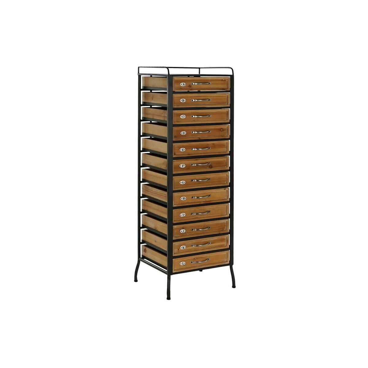 Kommode DKD Home Decor Svart Naturell Vintage 40 x 33 x 122 cm